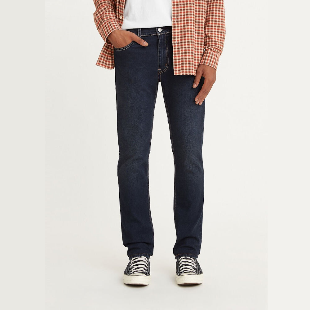 Front view of Levi's 511 Men's Slim Fit Stretch Jeans in Rinsey