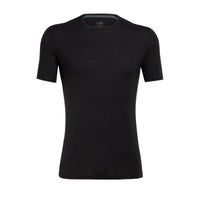 Icebreaker Mens Anatomica Short Sleeve Crew in Black