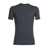 Icebreaker Mens Anatomica Short Sleeve Crew in Jet Heather