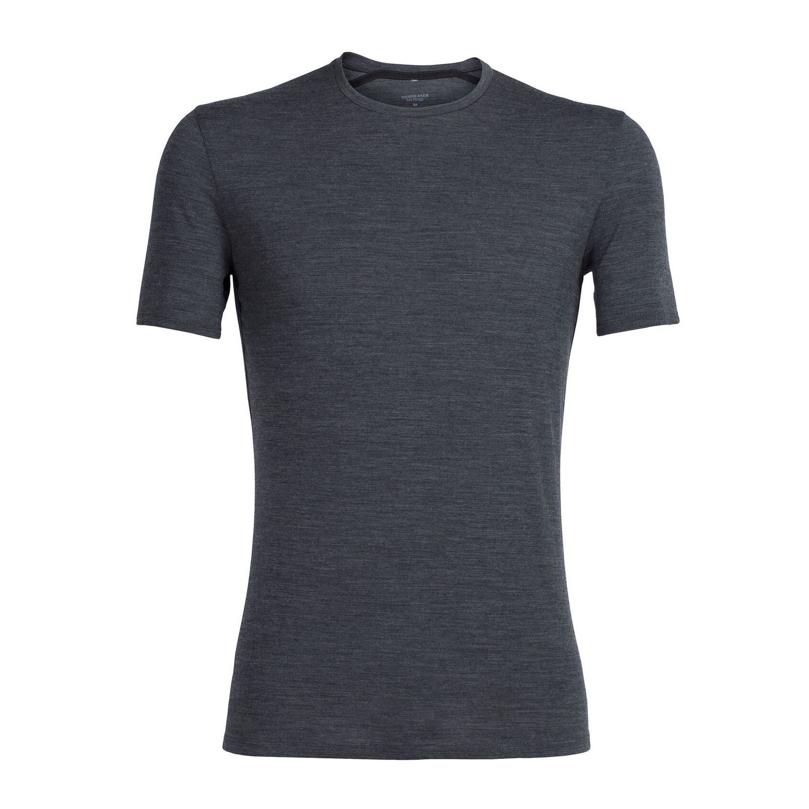 Icebreaker Mens Anatomica Short Sleeve Crew in Jet Heather