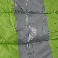 Close up of Allgoods Bush Hut Trek Lite Sleeping Bag Grey/Green