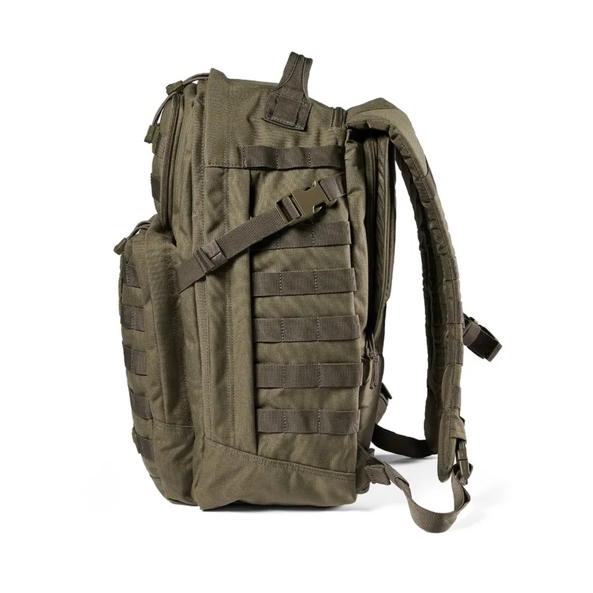 Side of 5.11® Rush 24 2.0 37L Backpack in Ranger Green