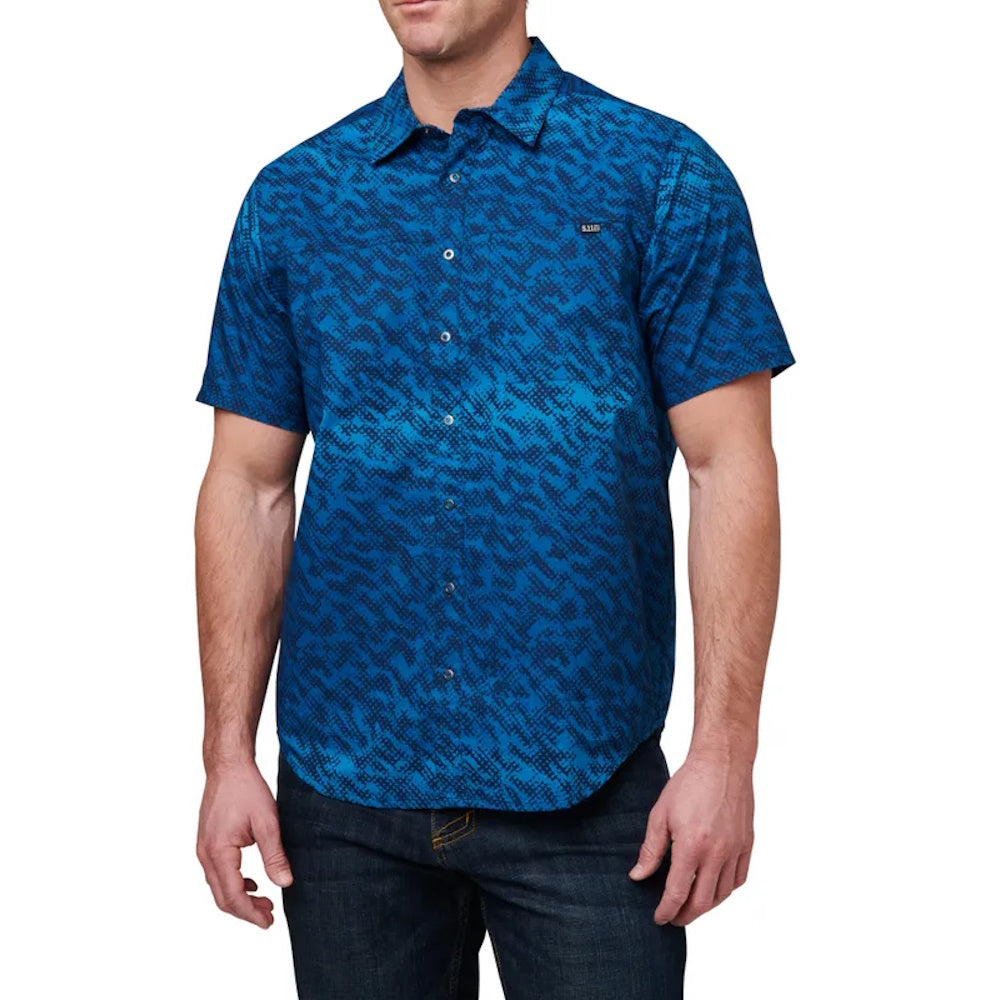 Front of 5.11® Wyatt Trout Short Sleeve Shirt