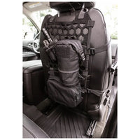 5.11 Vehicle Ready Hexgrid Seat Organiser attached to back of seat