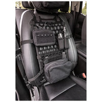 5.11 Vehicle Ready Hexgrid Seat Organiser on front of seat with pouches attached