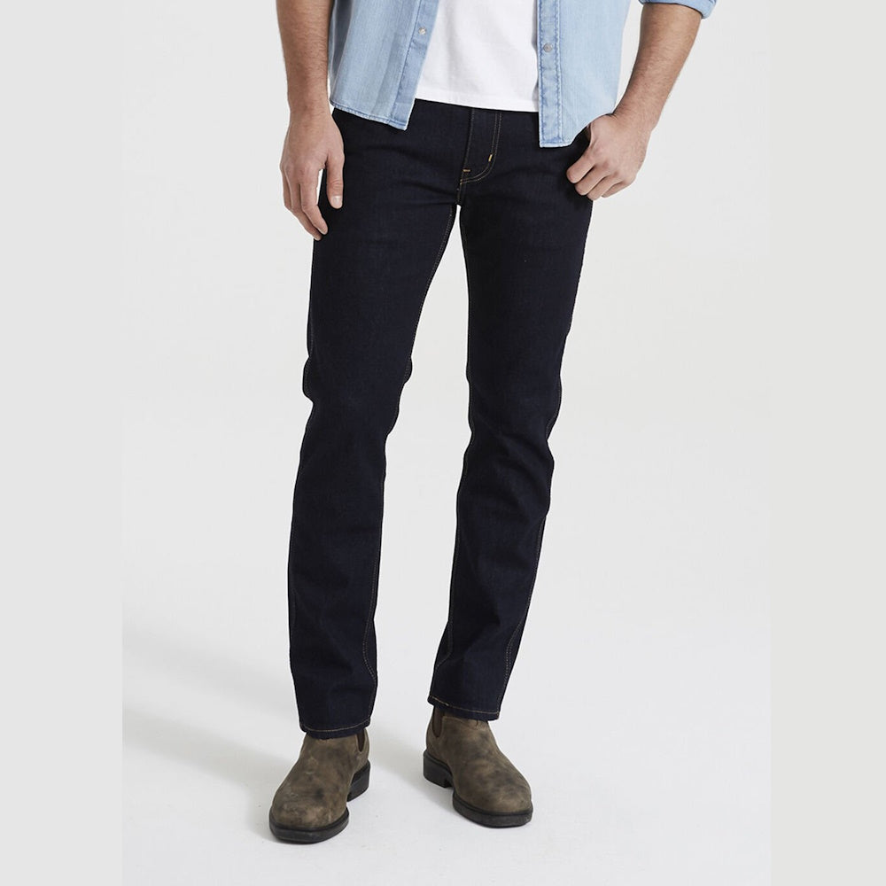Front view of Levi's 511 Men's Slim Fit Workwear Jeans in Indigo Rinse