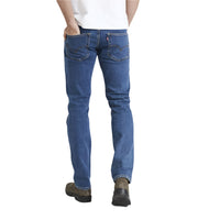 Back view of Levi's 511 Men's Slim Fit Workwear Jeans in Medium Stonewash