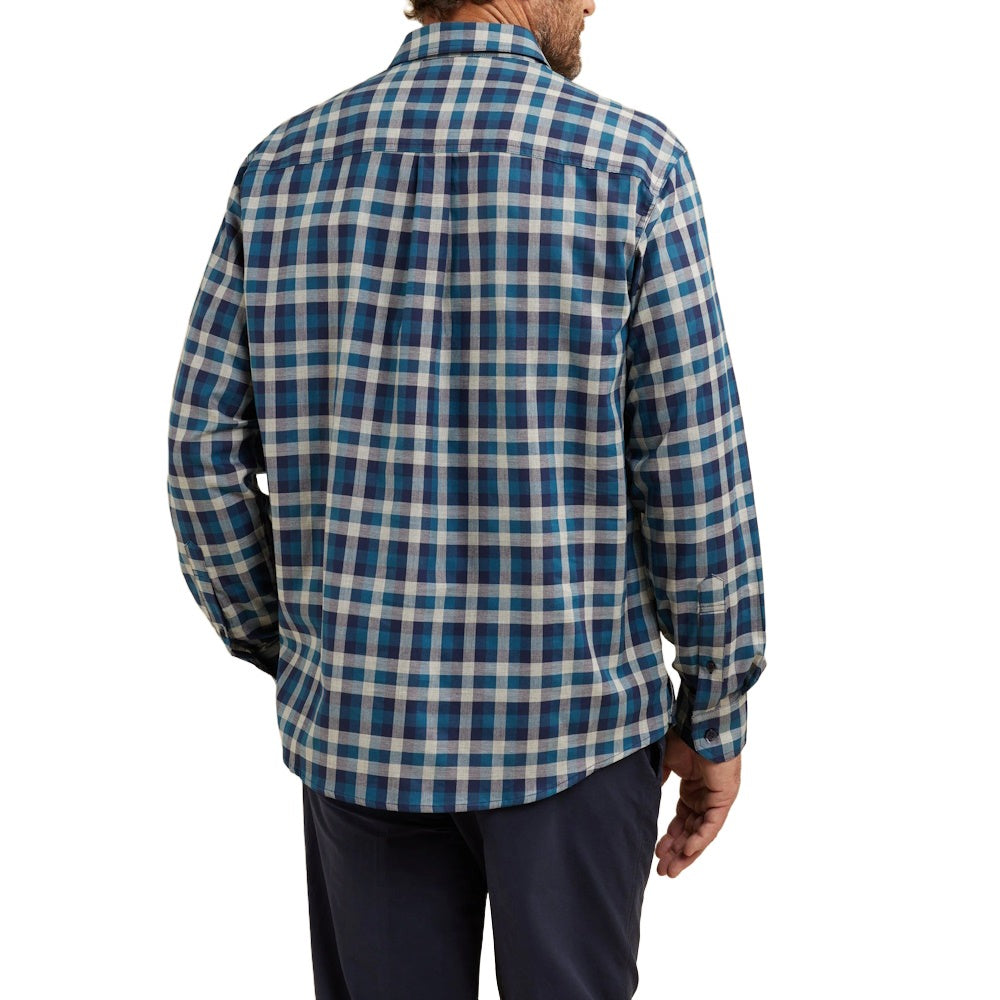 Back of Breakaway Mens Kendrow Oxford Shirt in Teal