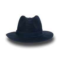Front of Evoke Phoenix Panamate Hat in Navy