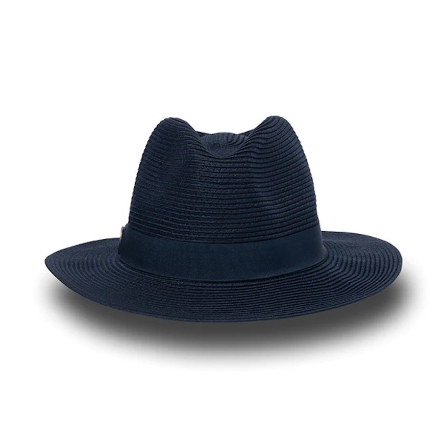 Front of Evoke Phoenix Panamate Hat in Navy