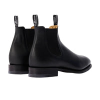 Back angle view of Black R.M.Williams Dynamic Flex Craftsman Boots