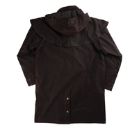 Back of Burke and Wills Balranald Short Oilskin Coat