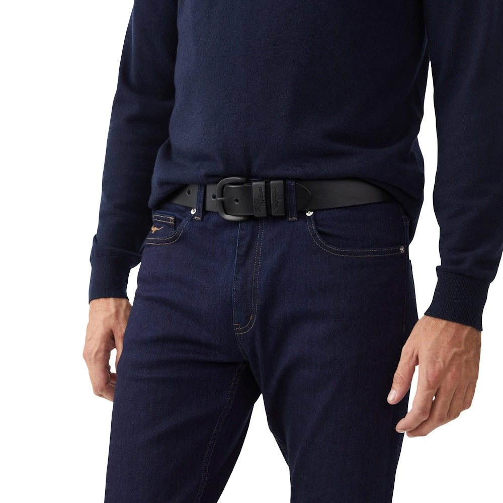 R.M.Williams Drover Belt (Black/Black)