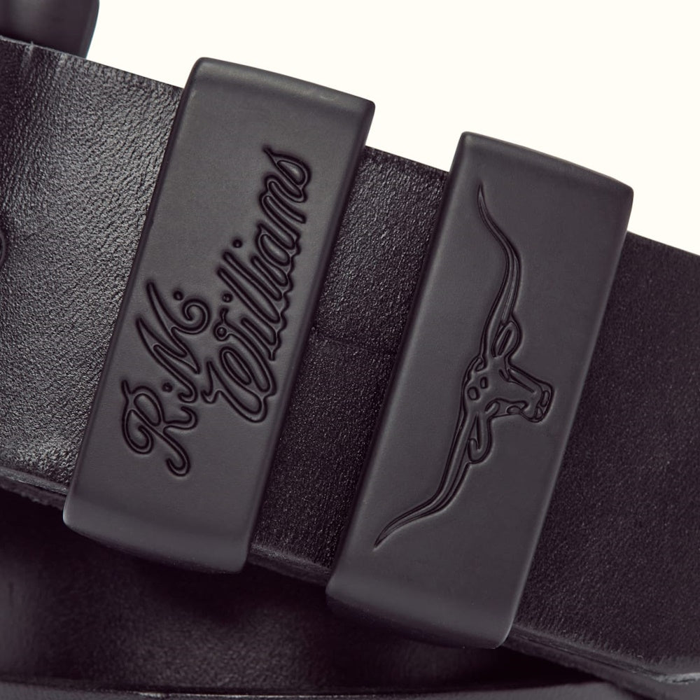 R.M.Williams Drover Belt (Black/Black)