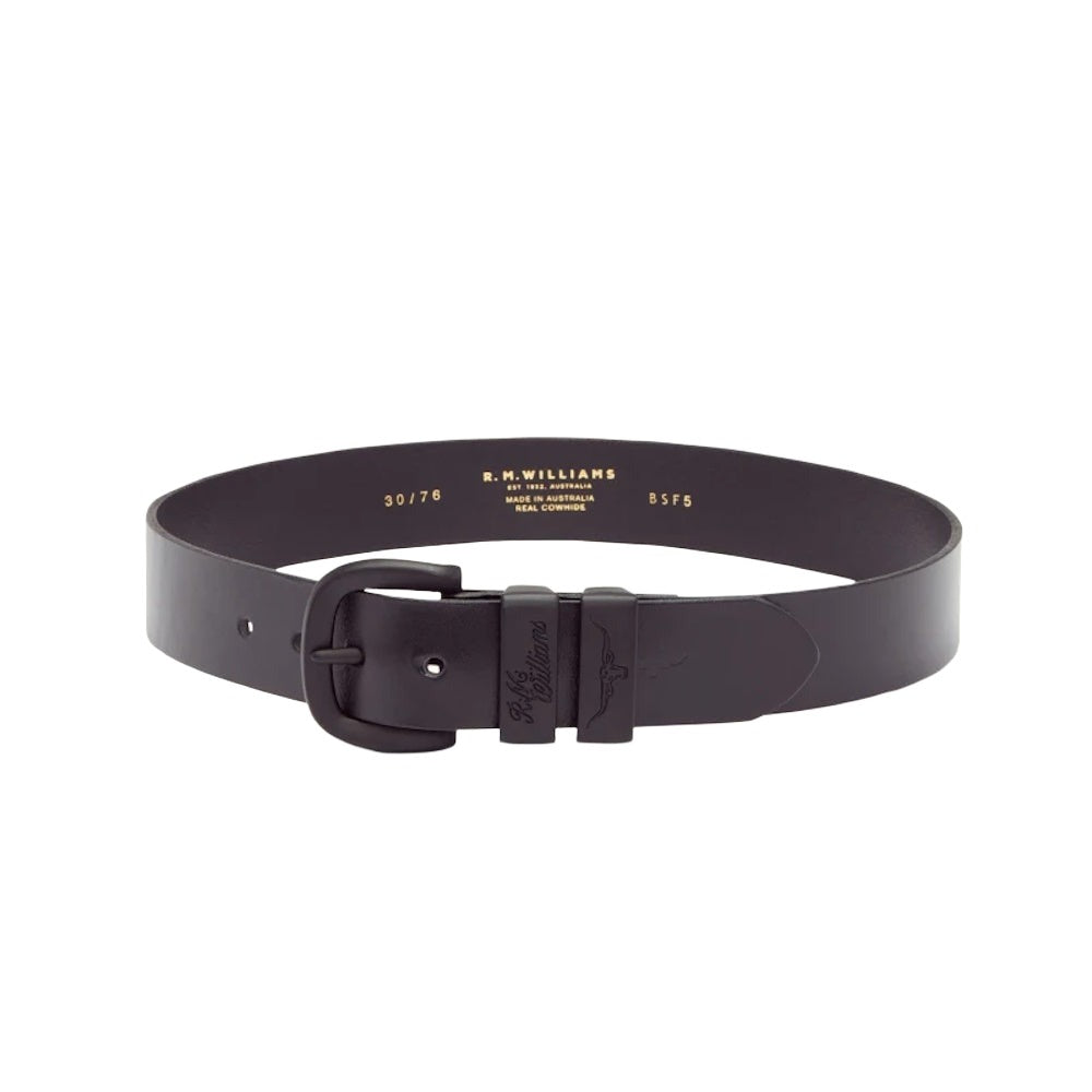 R.M.Williams Drover Belt (Black/Black)