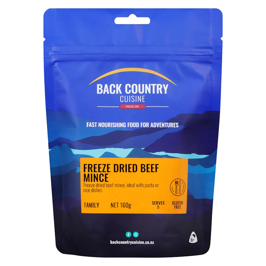 Back Country Freeze Dried Beef Mince Packet