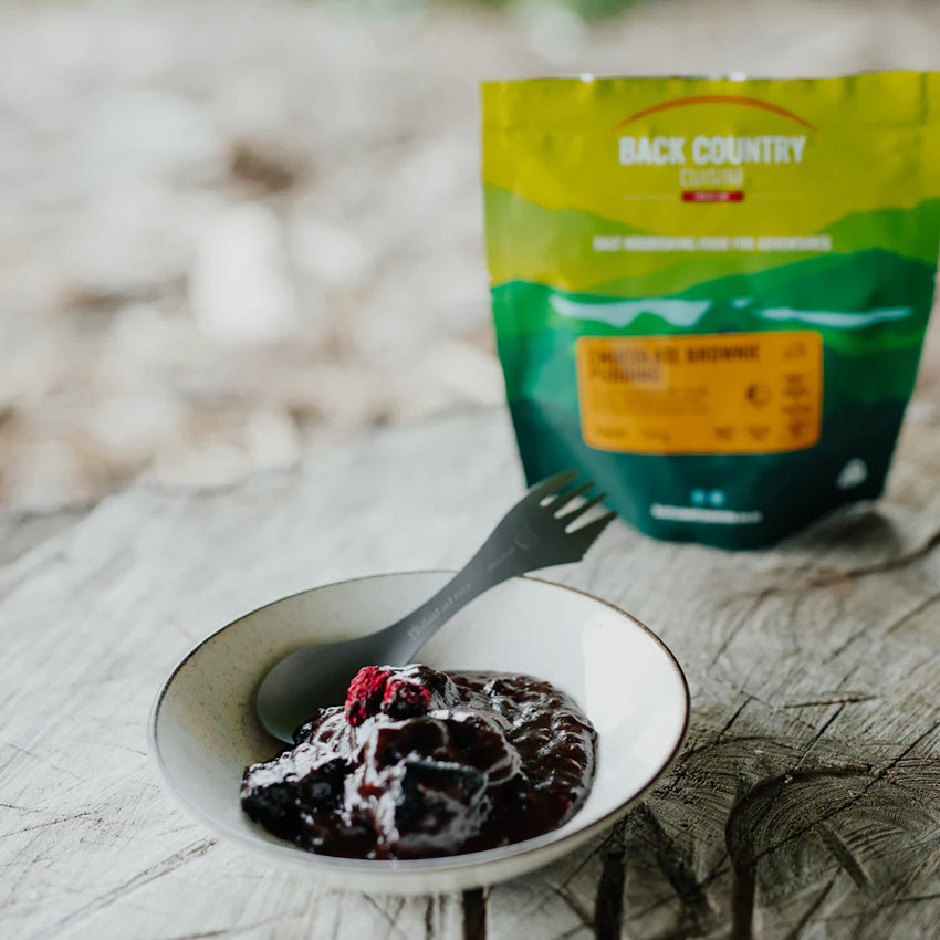 Back Country Chocolate Brownie Pudding in Bowl