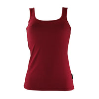 Bamboo Textiles Women's Singlet in Burnt Red