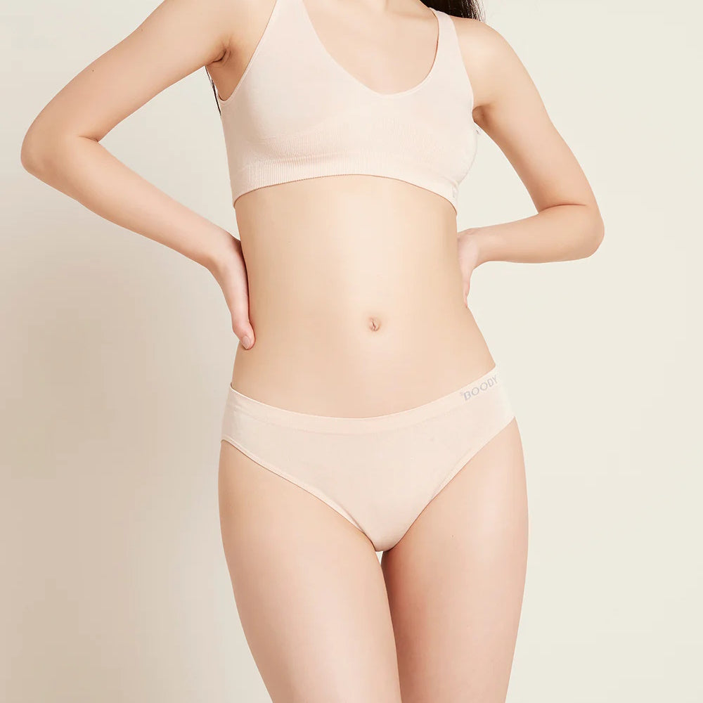 Front of Boody Classic Bikini in Nude