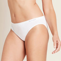 Side of Boody Classic Bikini in White