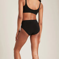 Back of Boody Womens Full Brief in Black