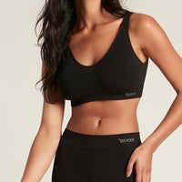 Boody Padded Shaper Crop Bra in Black