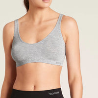Boody Shaper Crop Bra in Light Grey