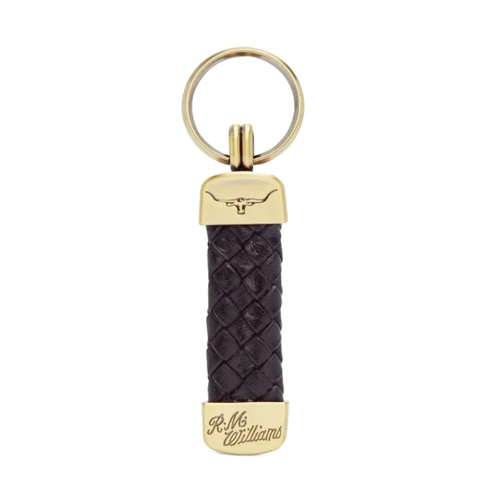 Gold R.M.Williams Plaited Key Ring