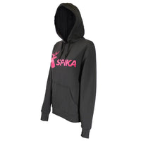 Side of Spika Womens GO Classic Hoodie in Black/Pink