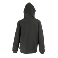 Back of Spika Kids GO Hoodie in Black/Orange