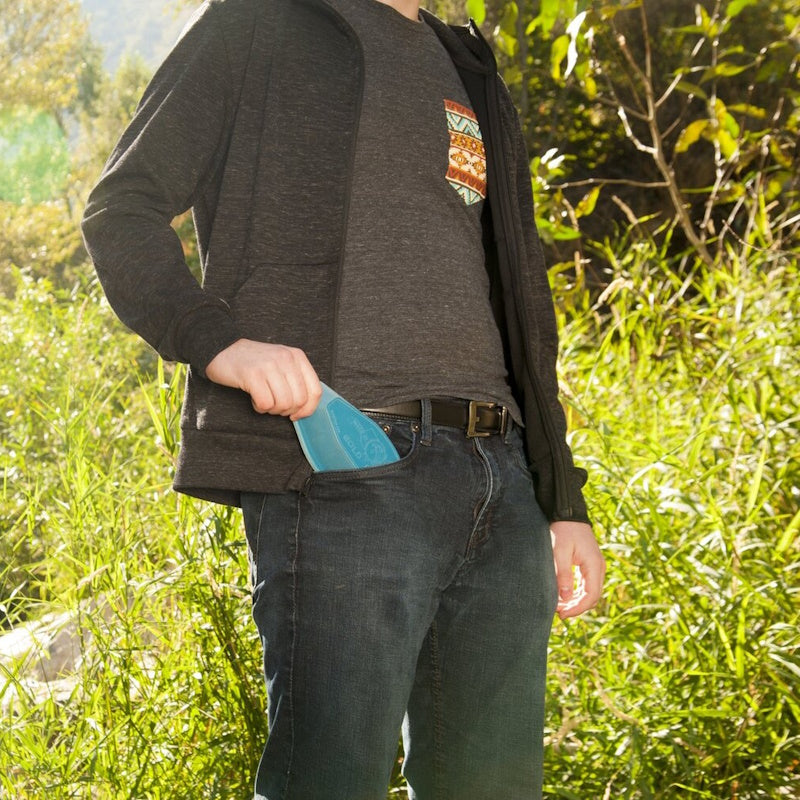 Gold Claw Pocket Pan in pocket of jeans