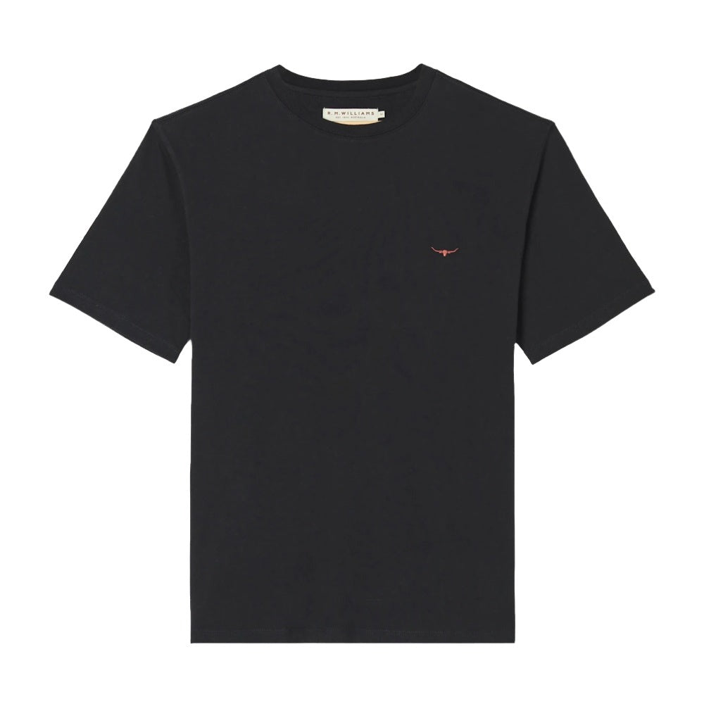 R.M.Williams Parson Tee (Black/Chestnut)