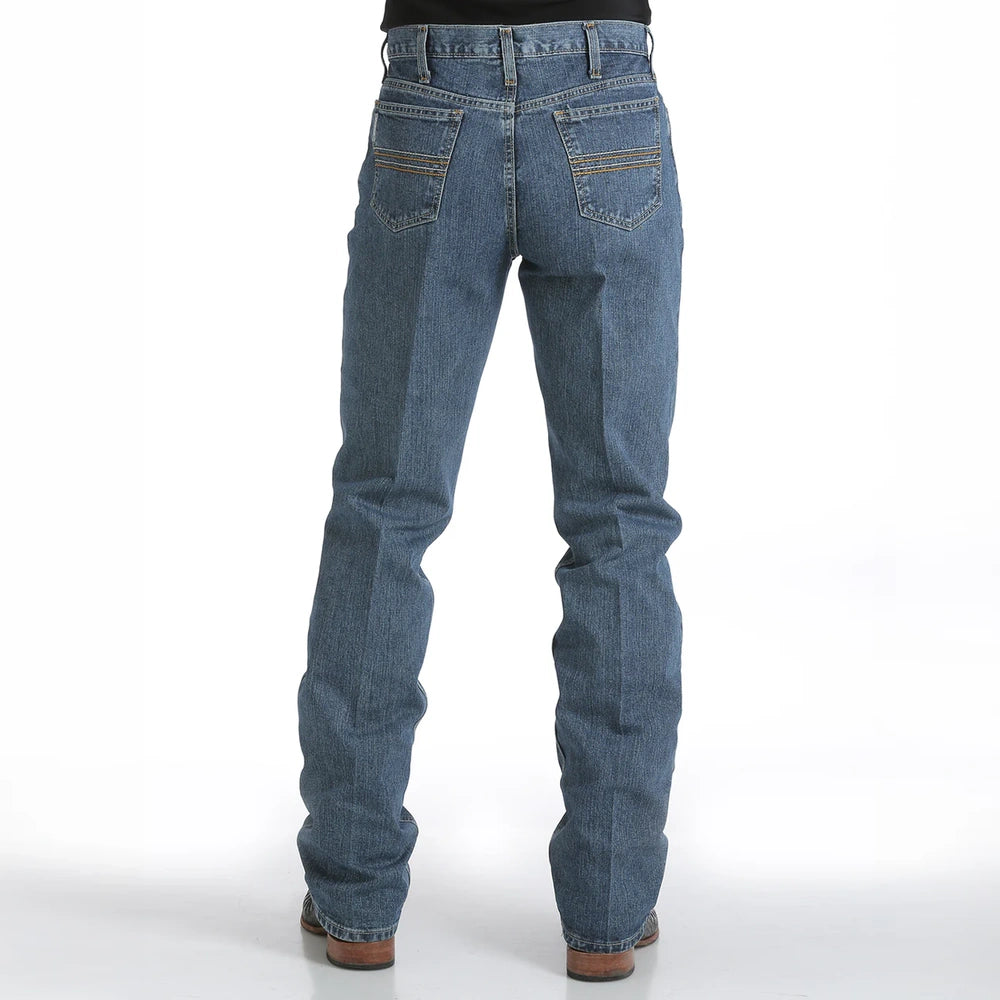 Cinch Mens Silver Label Mid Rise Slim Straight Leg Rigid Jeans