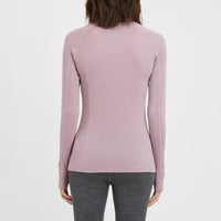 Back of XTM Womens Merino Top in Fog