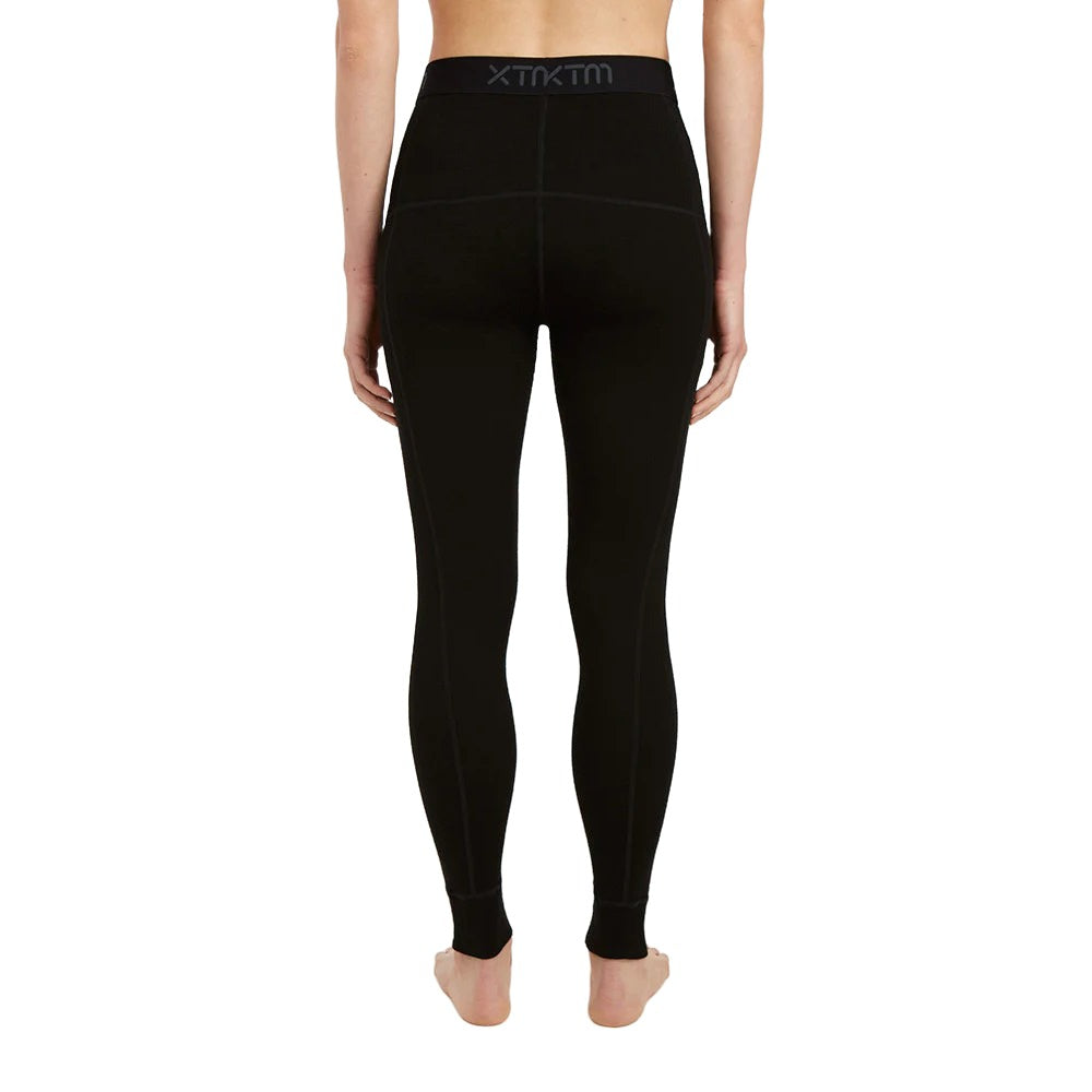 Back of Black XTM Womens Merino Pants