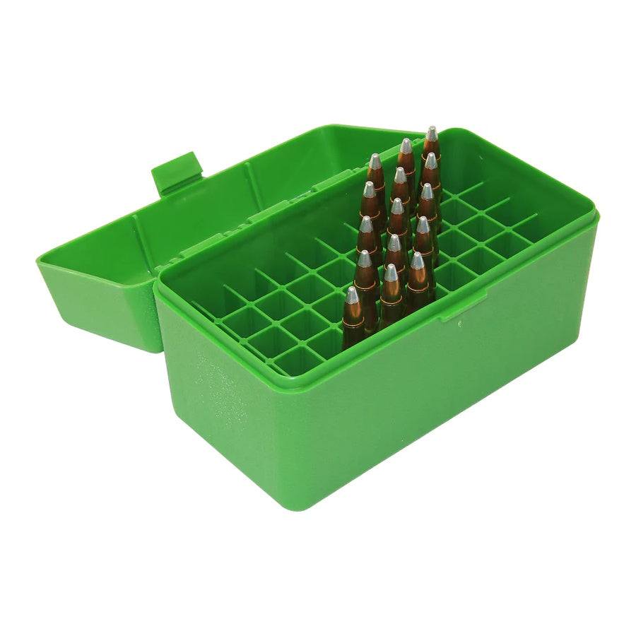 MTM 50 Round Flip Top Ammo Box 375 Rem UM 375 Wby Mag