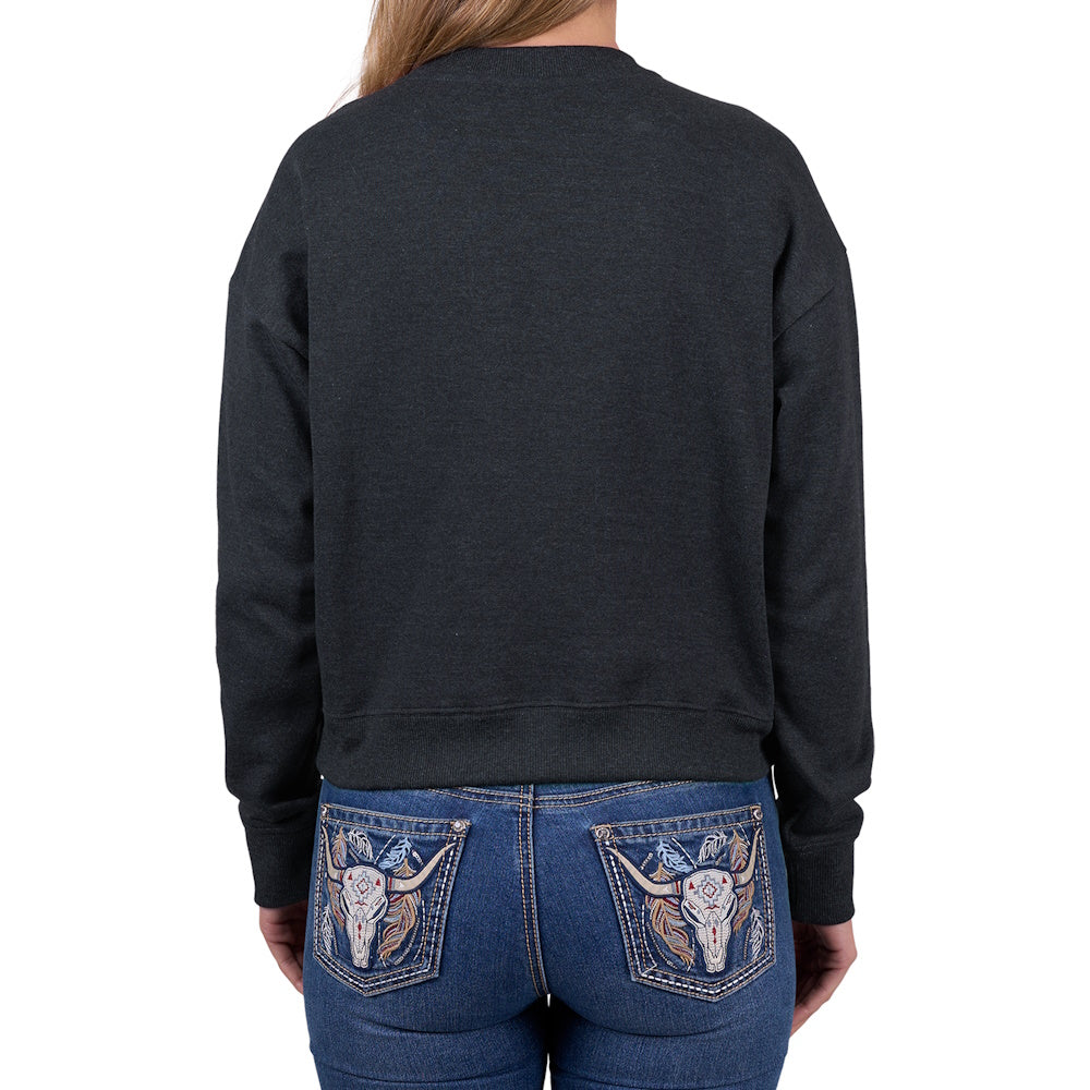 Back view of Pure Western Women's Clara Crew