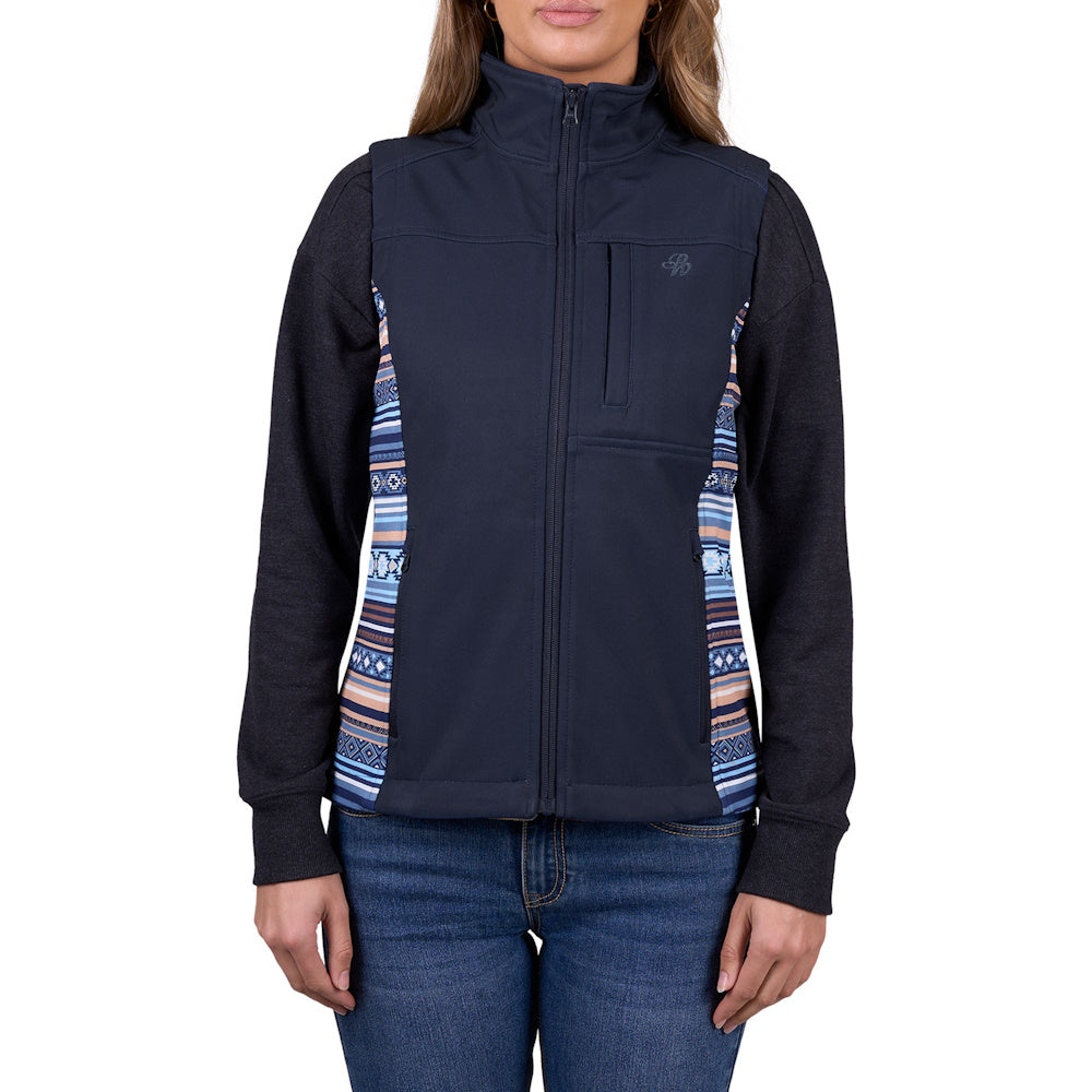 Front of Pure Western Misha Softshell Vest