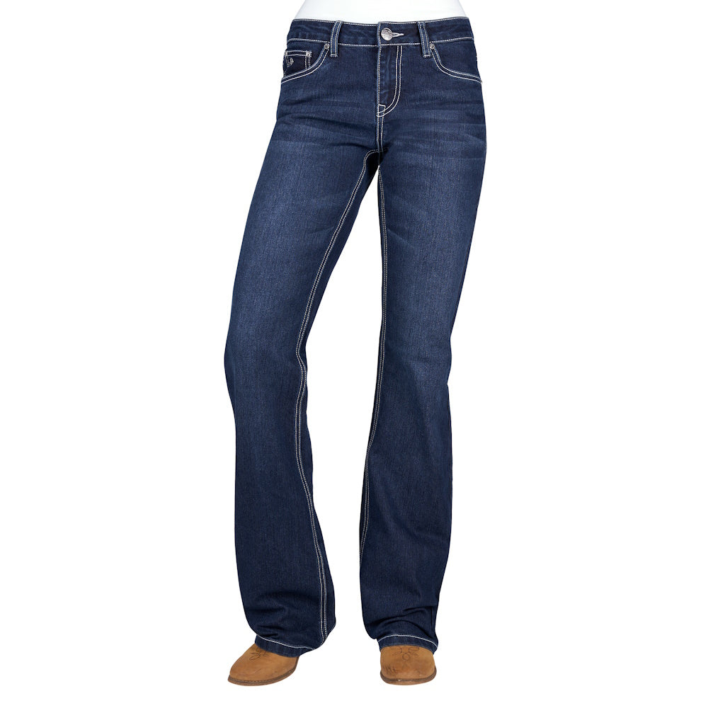Pure Western Womens Pia Relaxed Rider Jeans