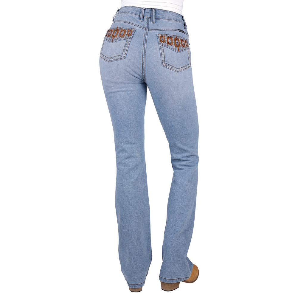 Pure Western Womens Liz High Rise Boot Cut Jeans