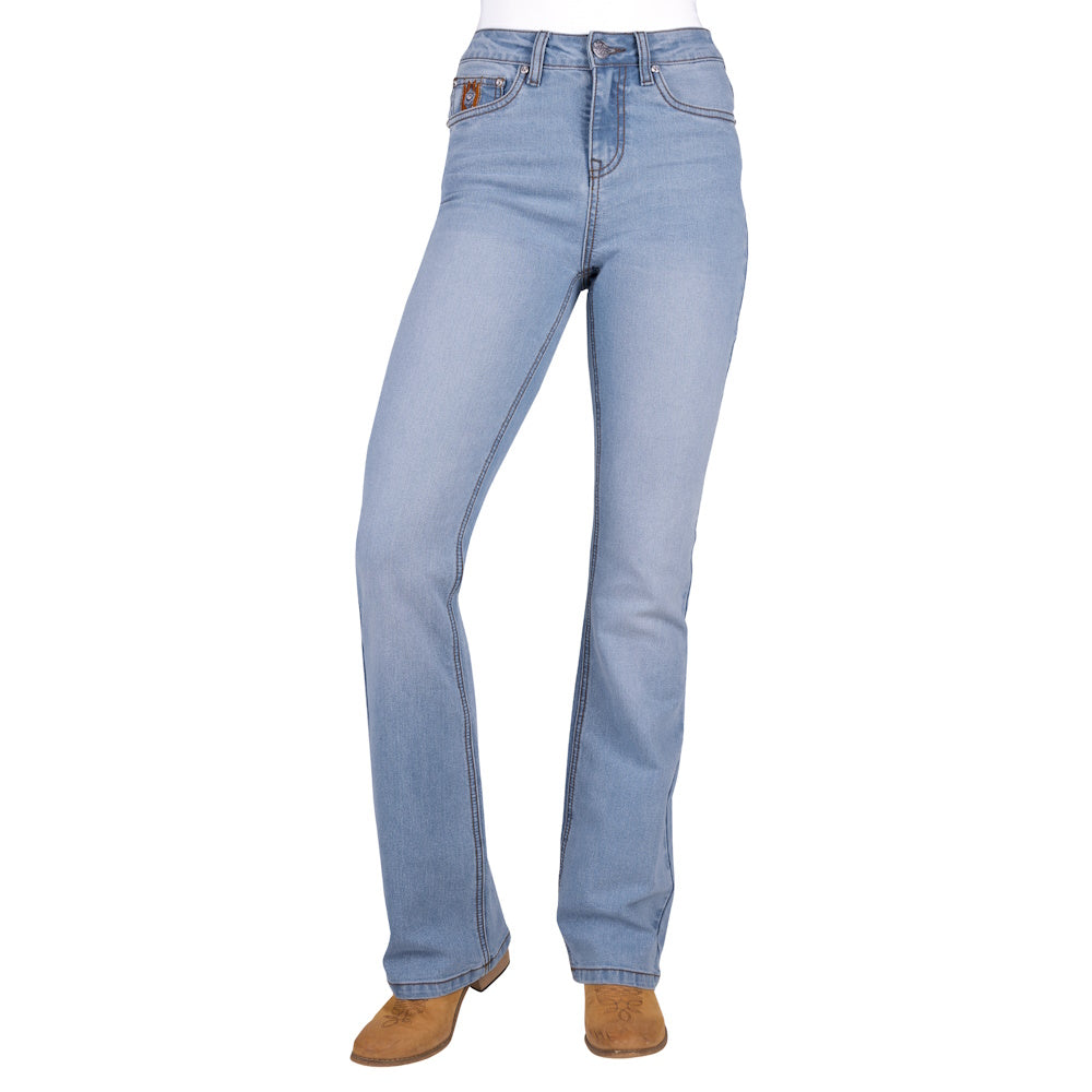 Pure Western Womens Liz High Rise Boot Cut Jeans