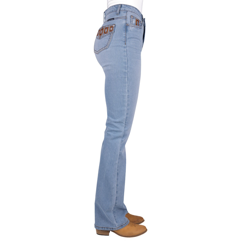 Pure Western Womens Liz High Rise Boot Cut Jeans