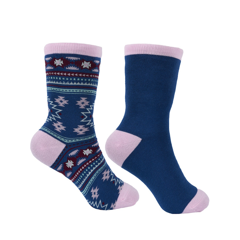 Pure Western Kids Crew Socks Twin Pack