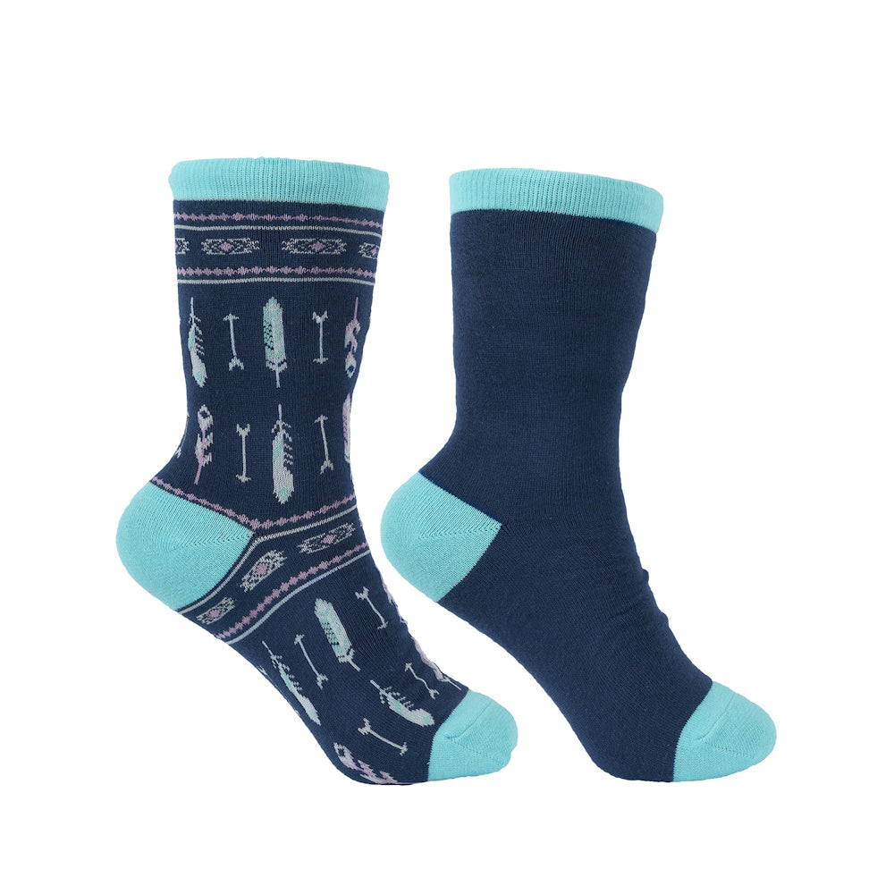 Pure Western Kids Crew Socks Twin Pack