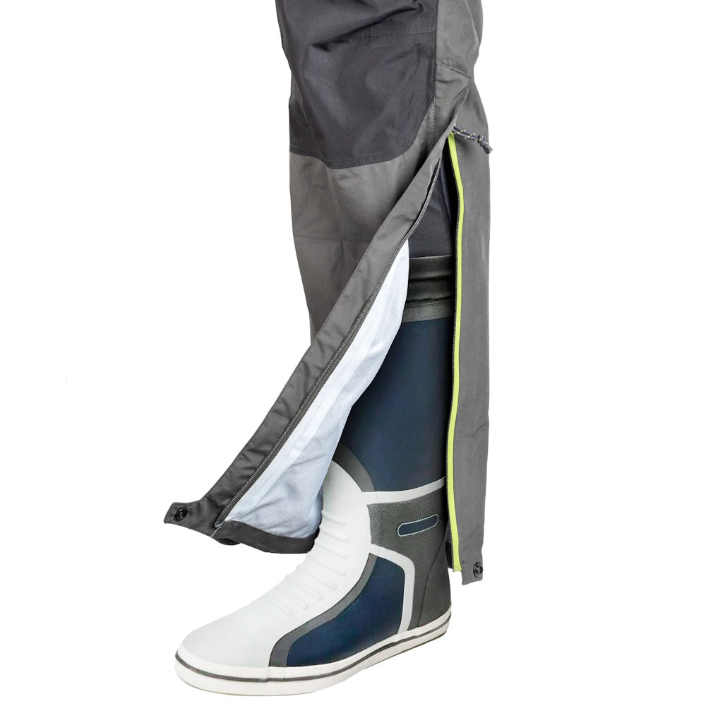 Side zip on leg of Desolve Proteus Bib