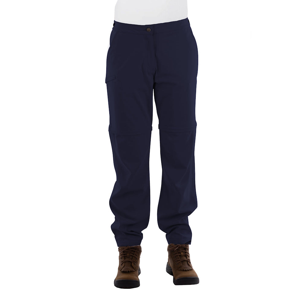 Front of Thomas Cook Womens Kombi Zip Off Adventure Pants in Navy
