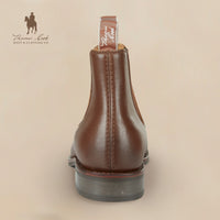 Heel of Burnished Brown Thomas Cook Mens Trentham Cushion Tech EEE Fit Boot