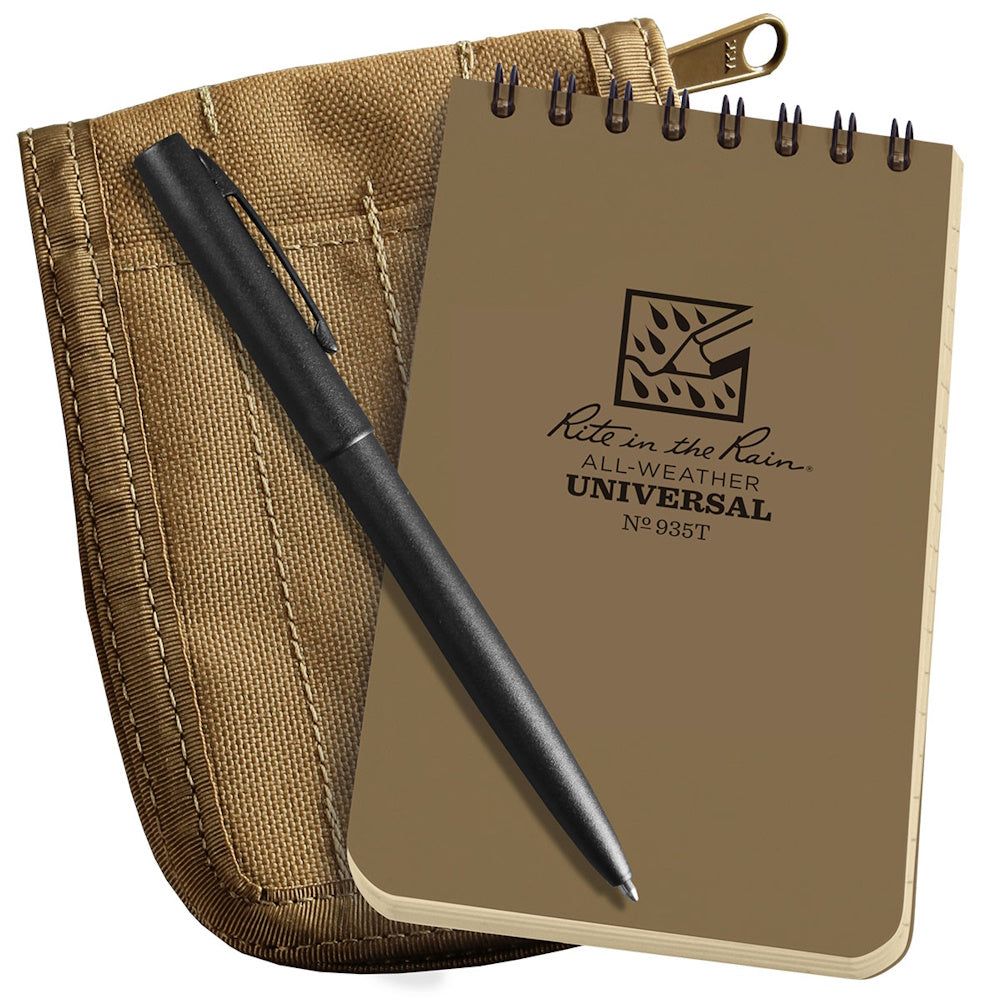 Rite In The Rain Top Spiral Notebook Kit With Cover (3 x 5 inch)