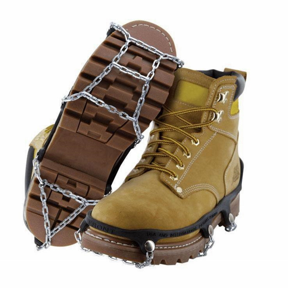 Yaktrax Chains on boots