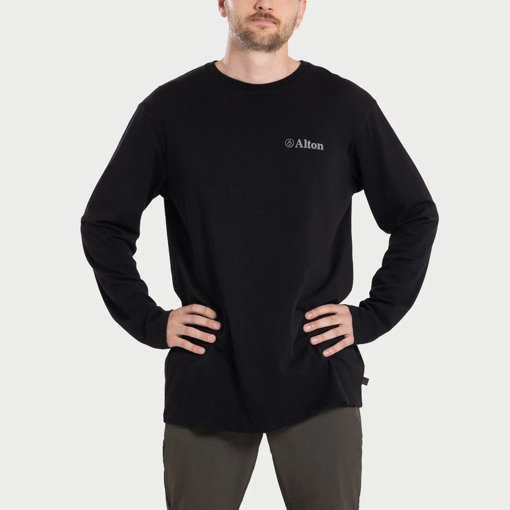 Alton Goods Mens Long Sleeve Logo Tee